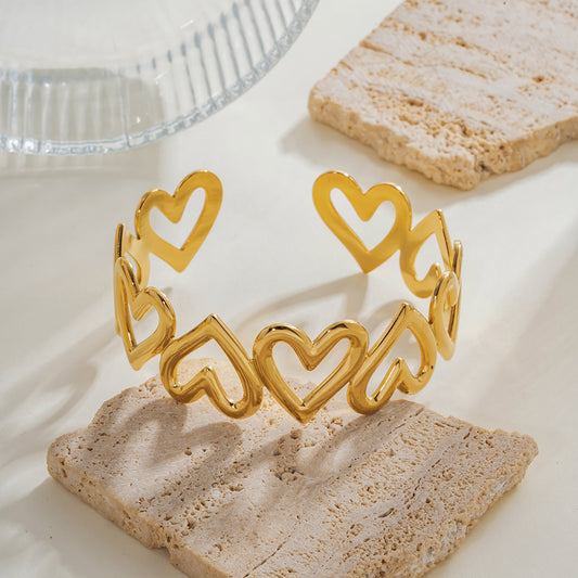 Heartbeat Cuff Bracelet