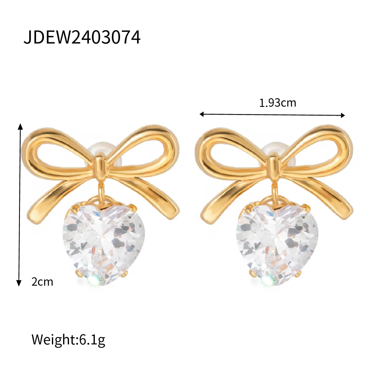 Zircon Love Knot Drops