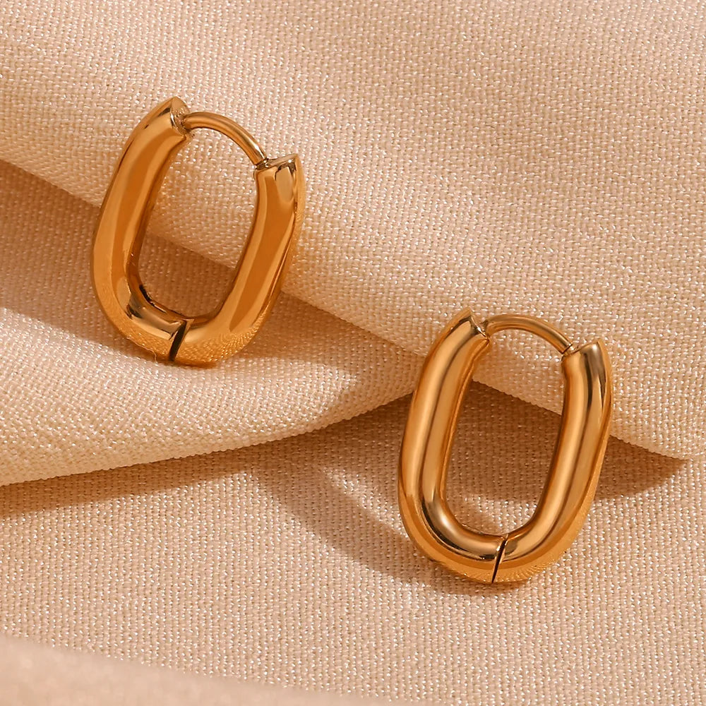 Minimal Oval hoops