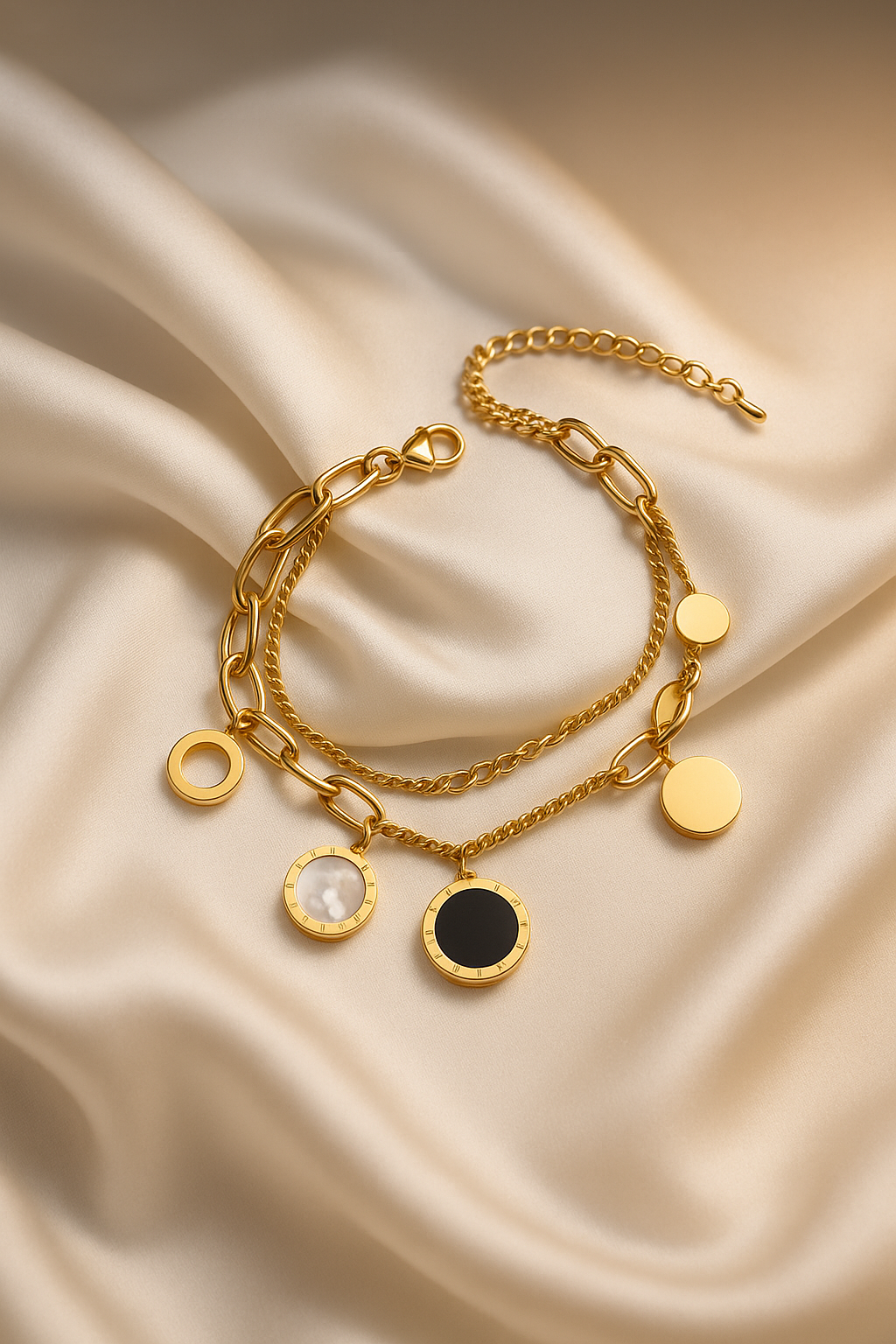 TasselTwist Multi-Chain Bracelet