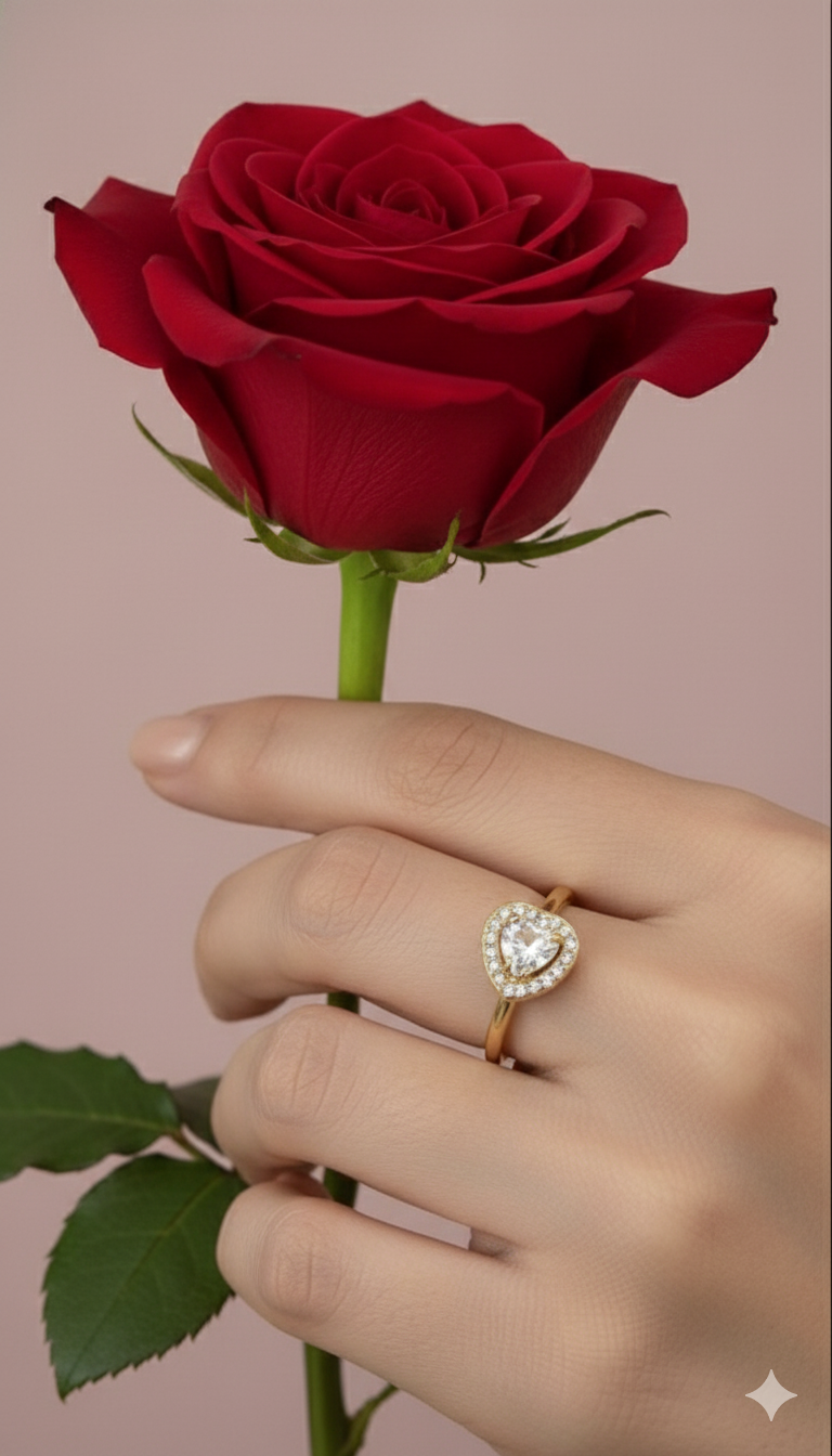 Heart Diamond Ring