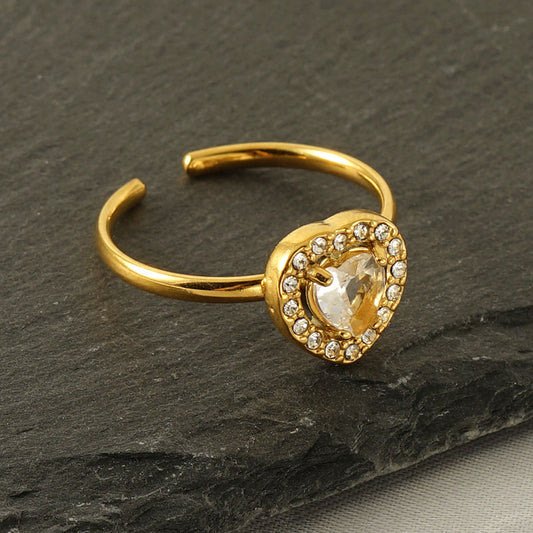 Heart Diamond Ring
