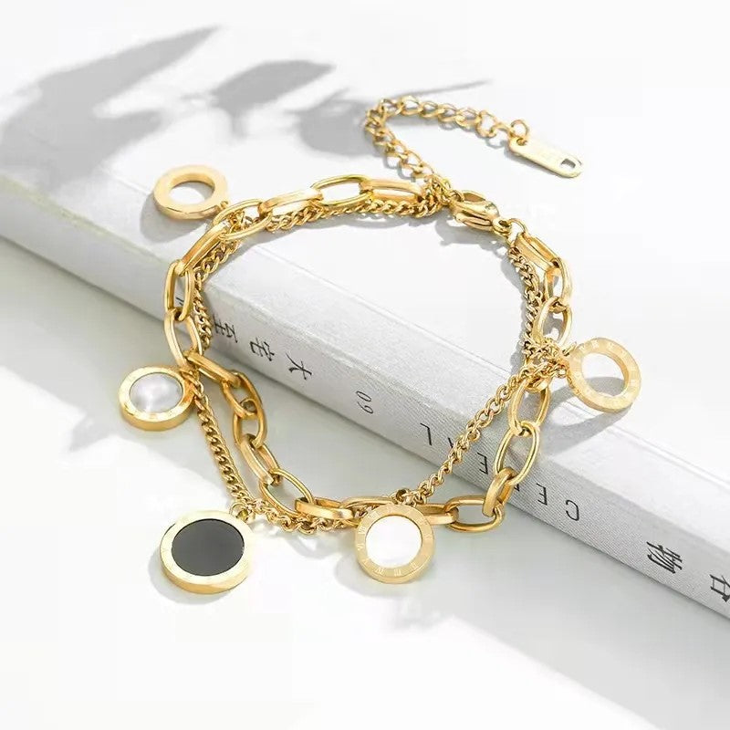 TasselTwist Multi-Chain Bracelet