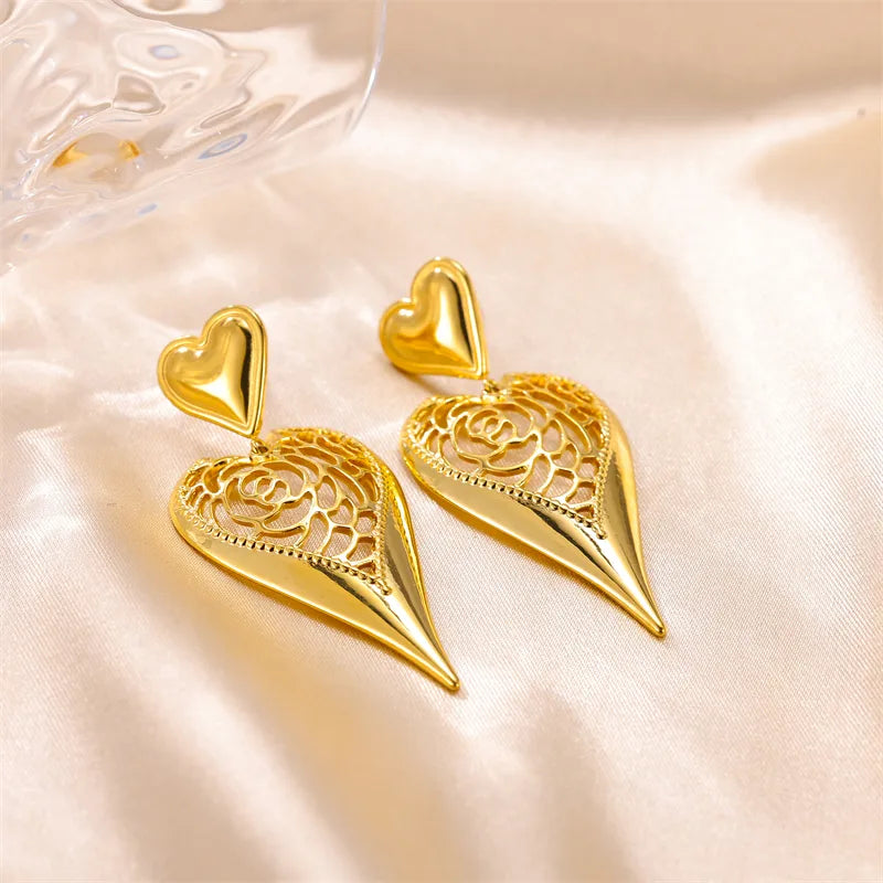 Heart of Rose Earrings