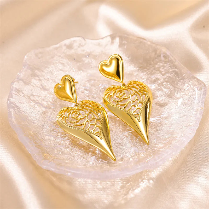 Heart of Rose Earrings