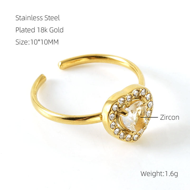 Heart Diamond Ring