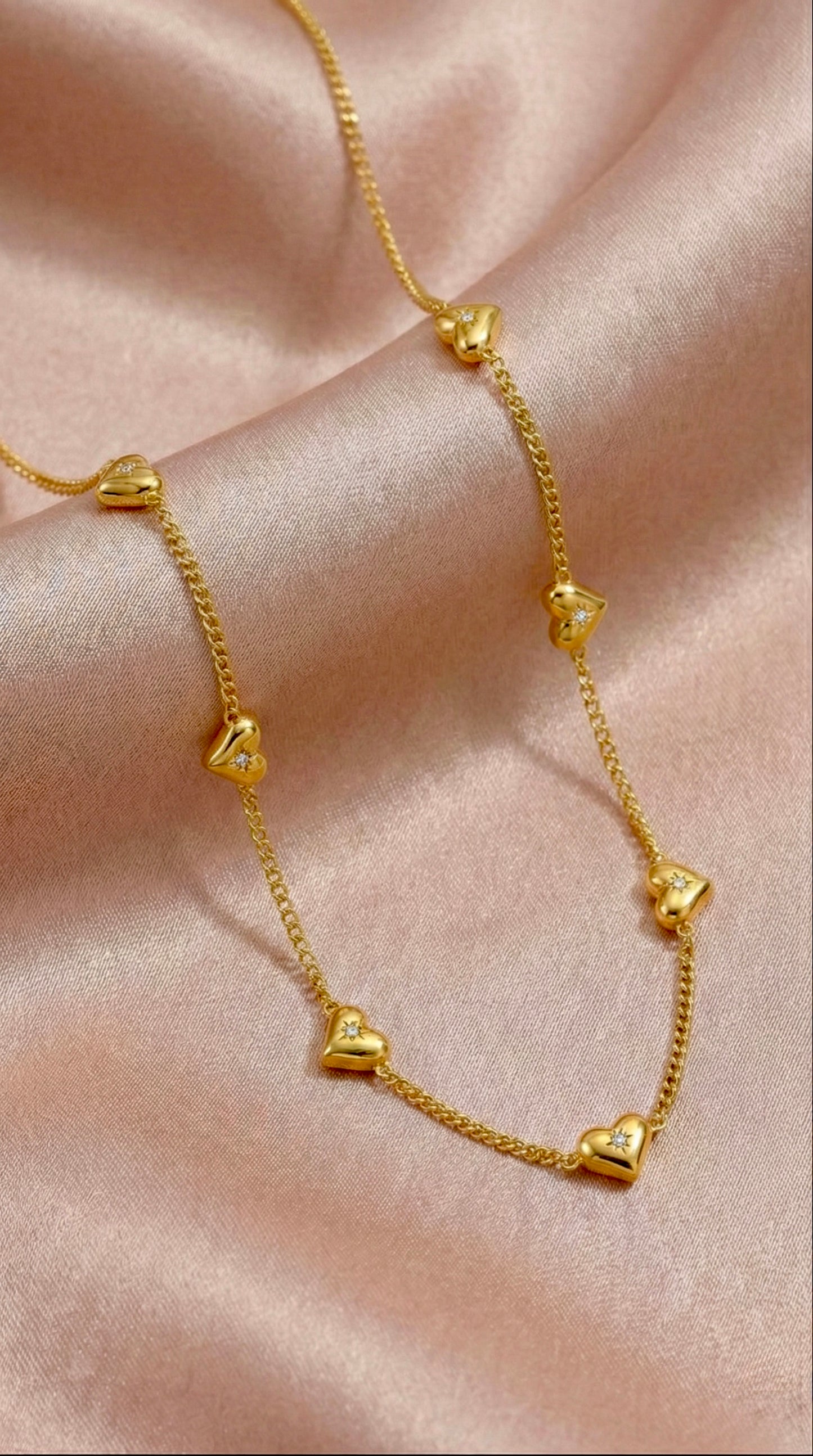 Twinkle Hearts Necklace