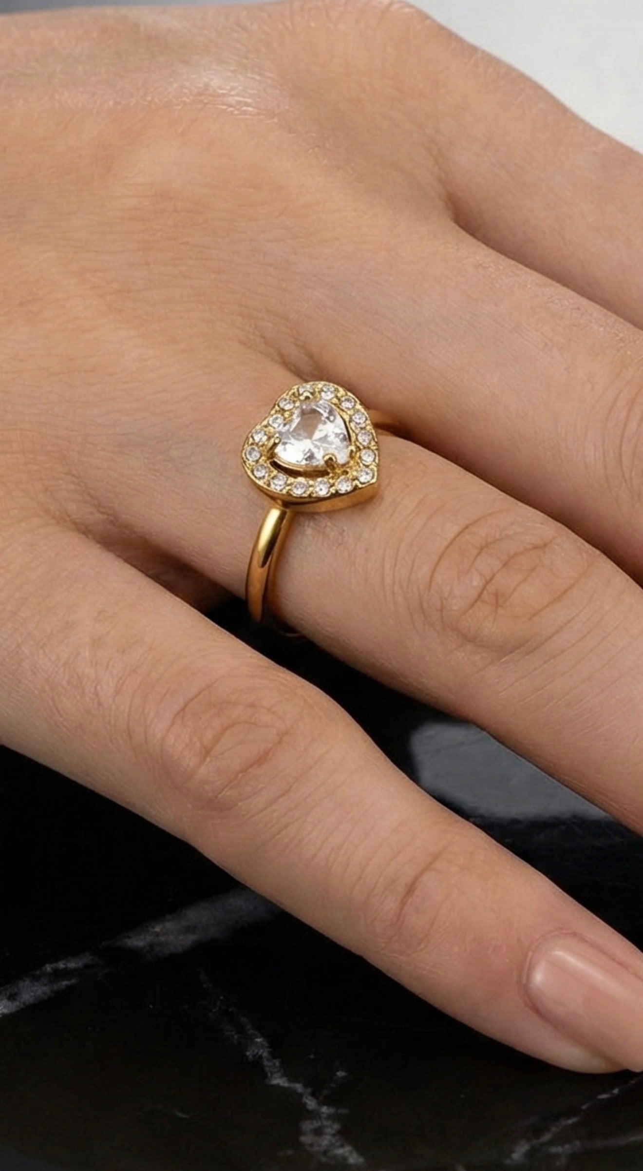 Heart Diamond Ring