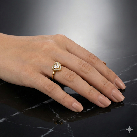 Heart Diamond Ring