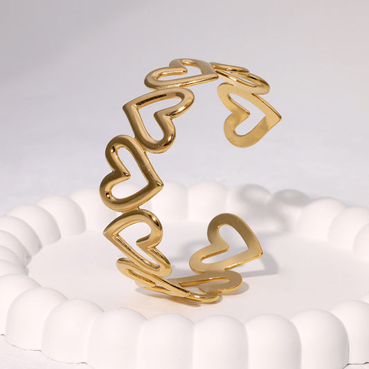 Heartbeat Cuff Bracelet