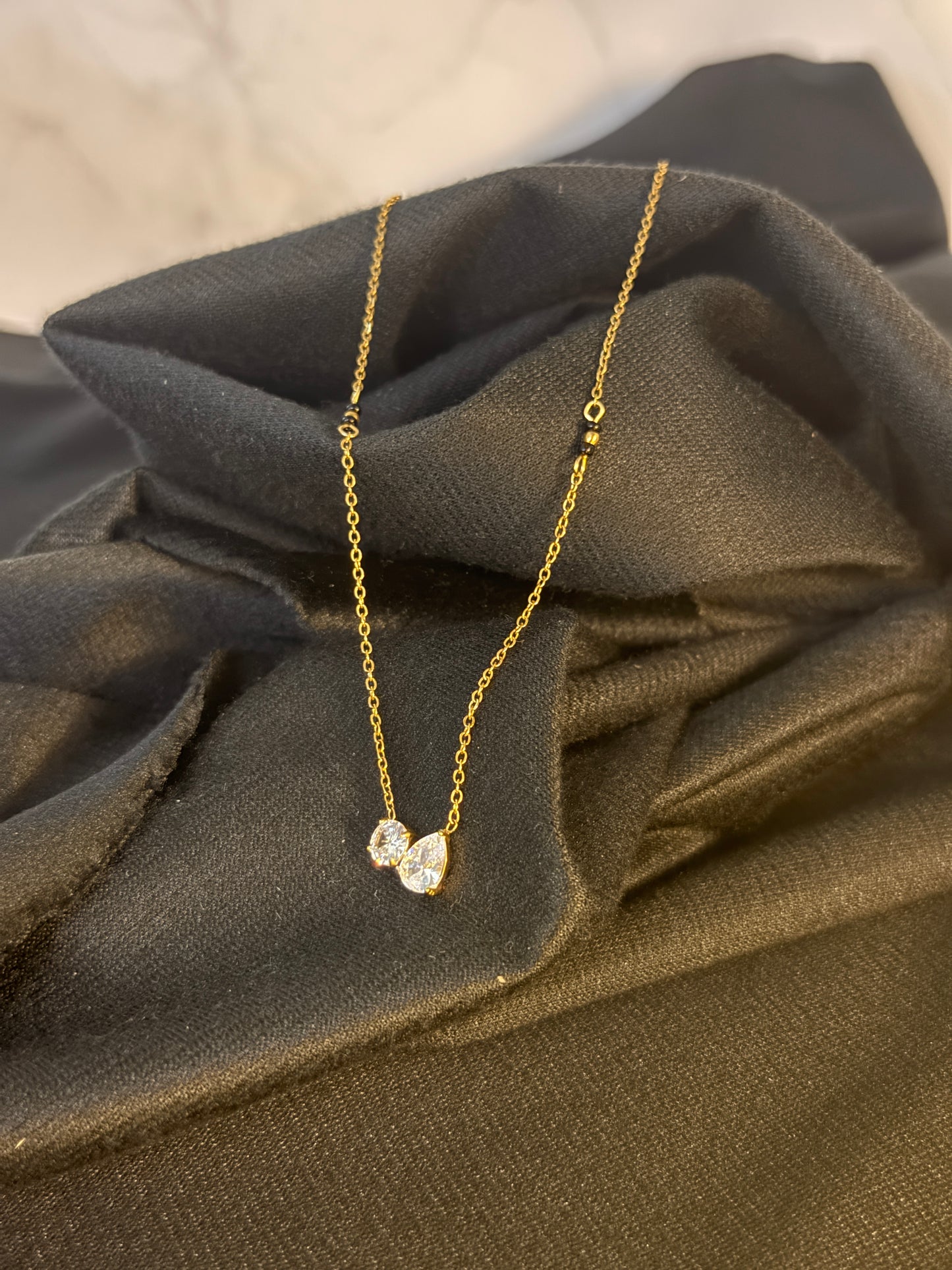 Twin spark mangalsutra