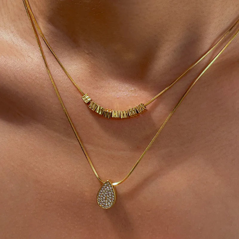 Golden Dew Layered Necklace