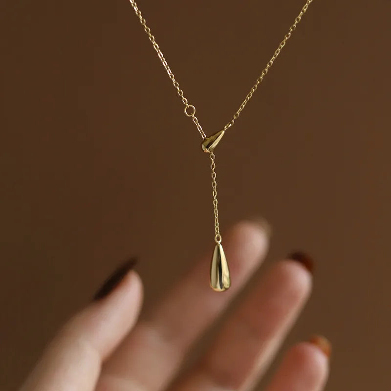 Waterdrop tassel necklace