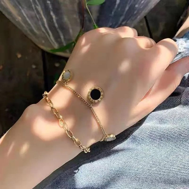 TasselTwist Multi-Chain Bracelet