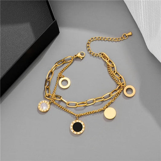 TasselTwist Multi-Chain Bracelet