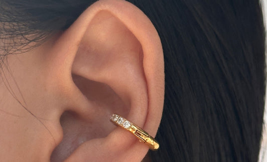No pierce Zircon ear clip