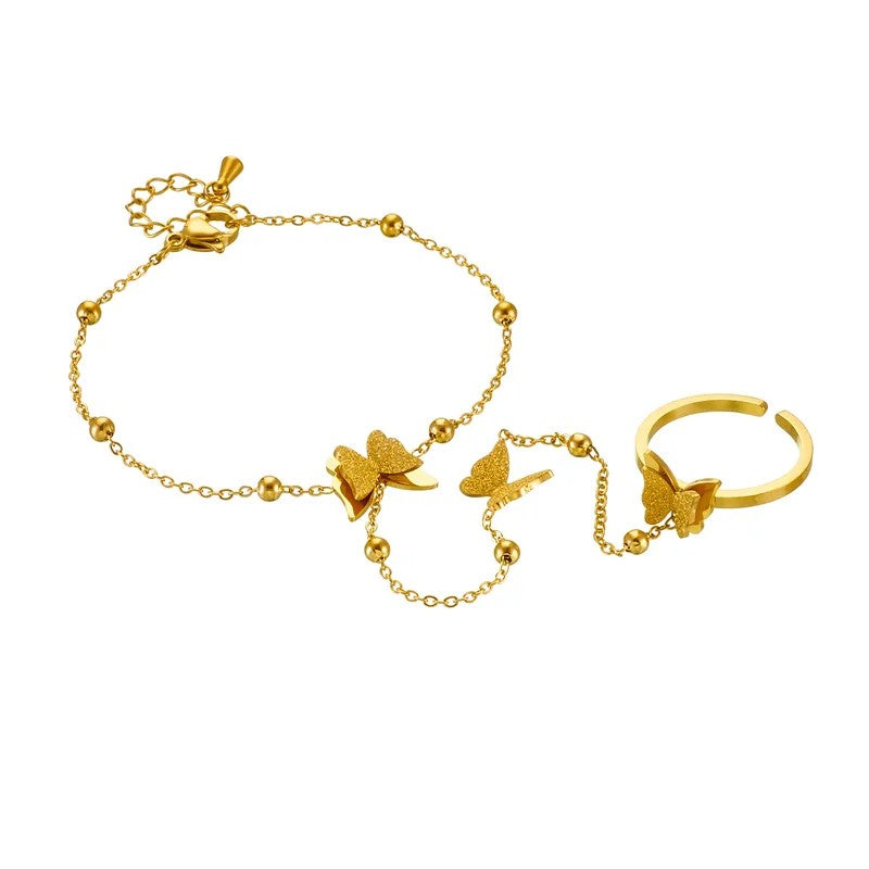 Butterfly Charm Hand Harness