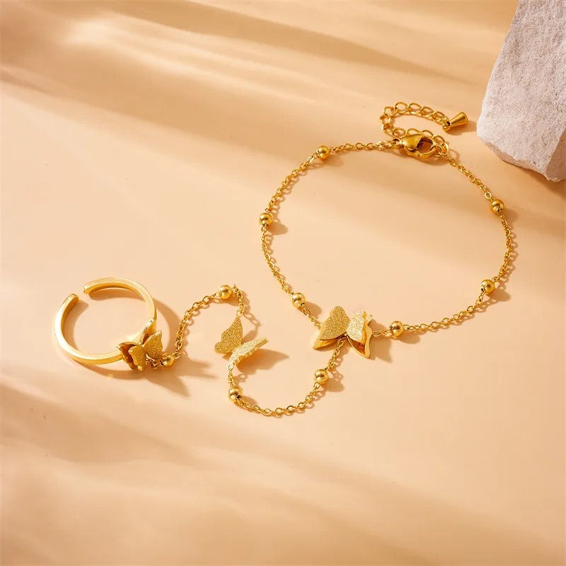 Butterfly Charm Hand Harness