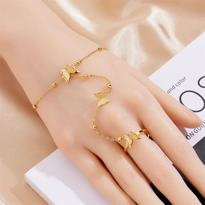 Butterfly Charm Hand Harness