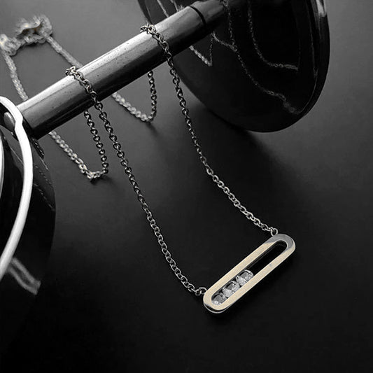 Dancing zircons necklace